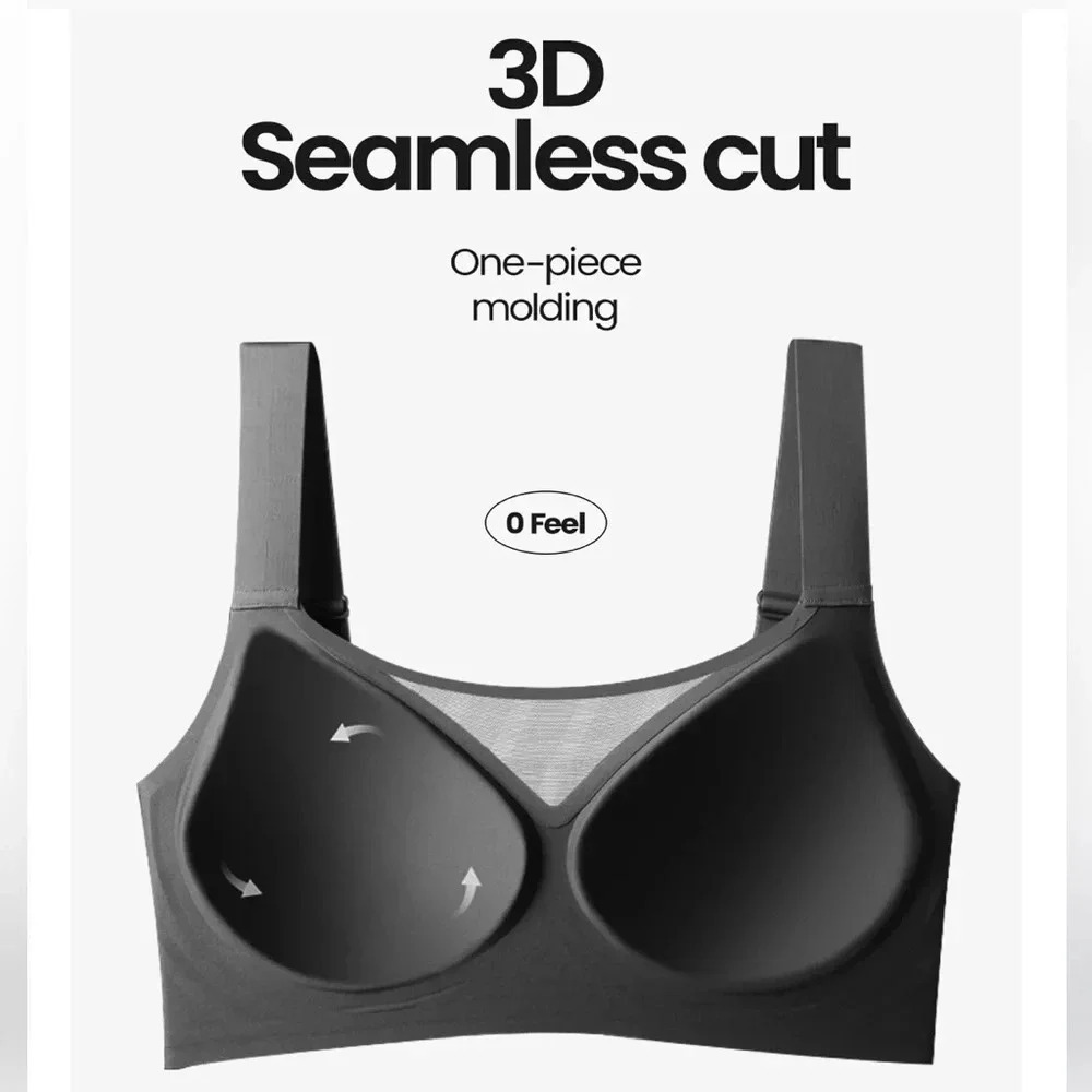 Brabalas Comfortable Wireless Seamless Stretch Minimizing Push Up Bra size 34 - Picture 12 of 13